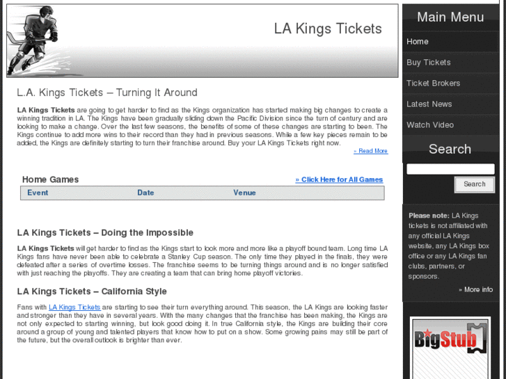 www.lakingstickets.net