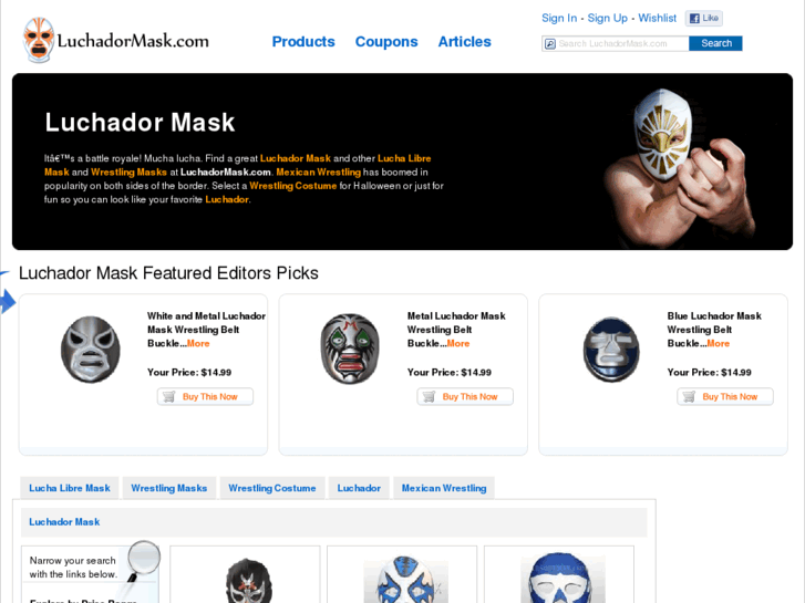 www.luchadormask.com