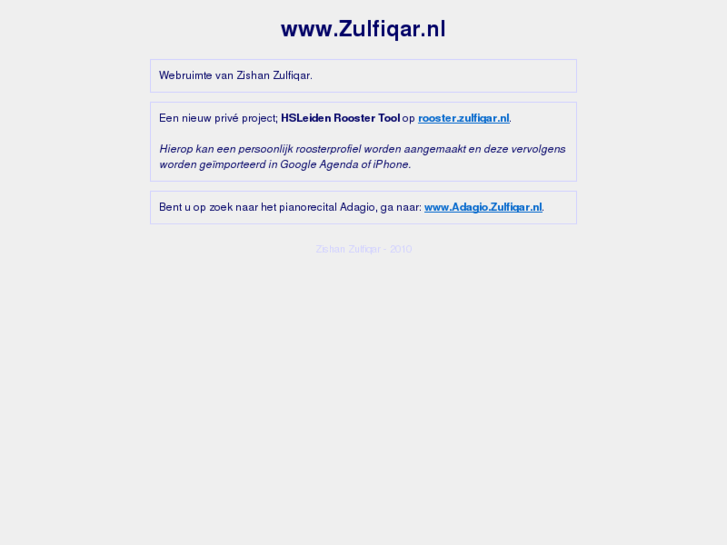 www.zulfiqar.eu