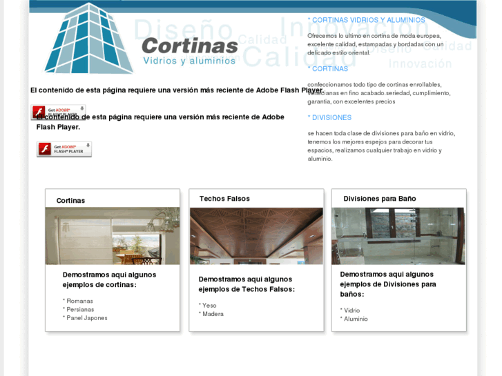 www.cortinasvidriosyaluminios.com