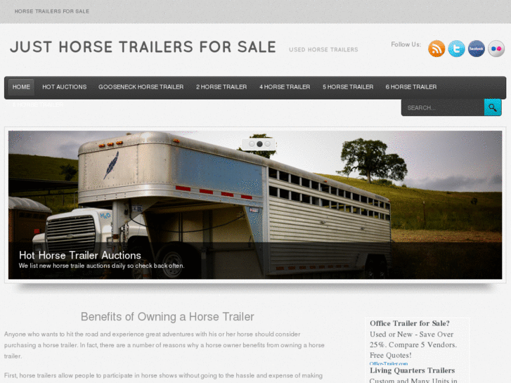 www.justhorsetrailersforsale.com