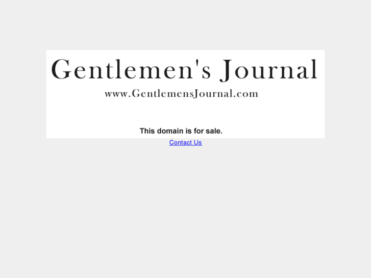 www.gentlemensjournal.com