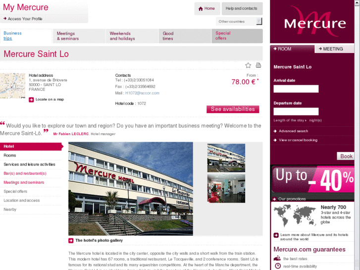 www.mercure-saint-lo.com