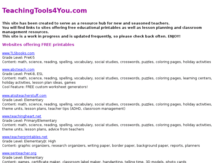 www.teachingtools4you.com