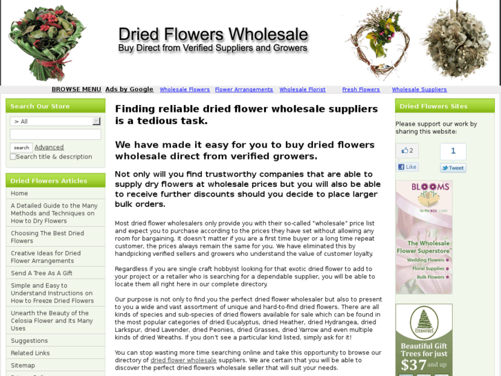 www.driedflowerwholesale.com