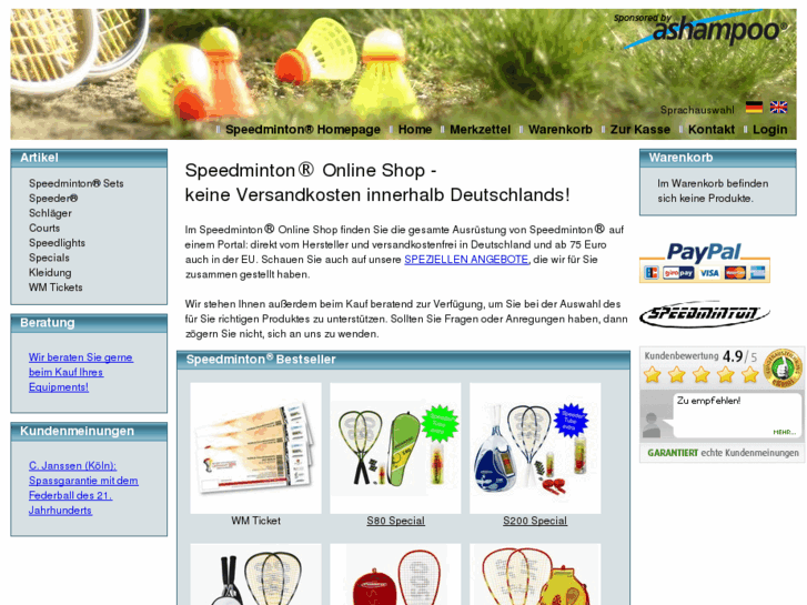 www.speed-badminton-shop.com