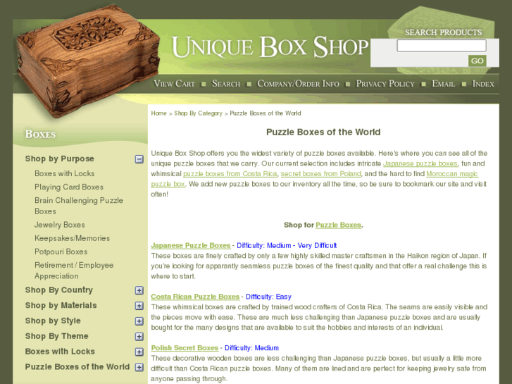 www.uniquepuzzleboxes.com