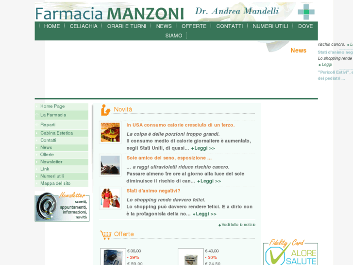 www.manzonifarmacia.com