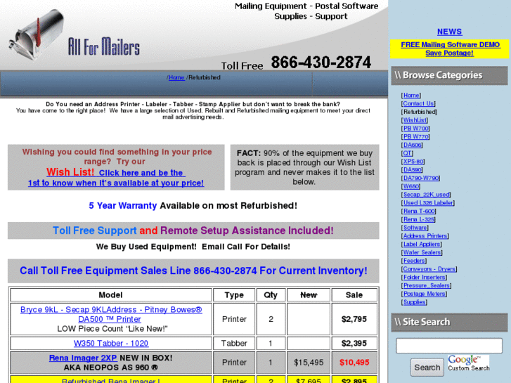 www.rebuiltmailingequipment.com