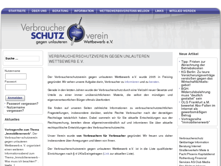 www.verbraucherschutzverein.org