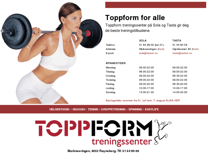 www.toppform-treningssenter.no