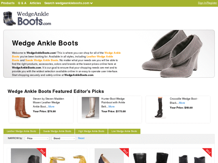 www.wedgeankleboots.com