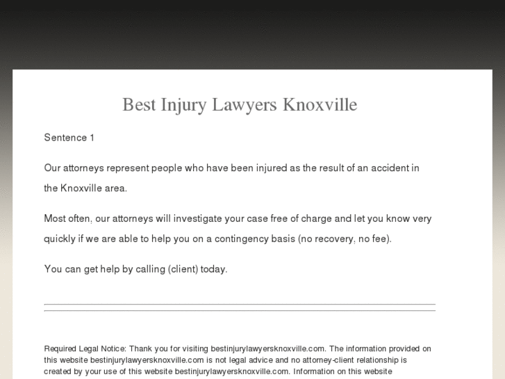 www.bestinjurylawyersknoxville.com