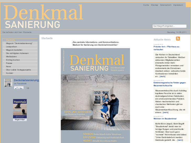 www.denkmal-magazin.de