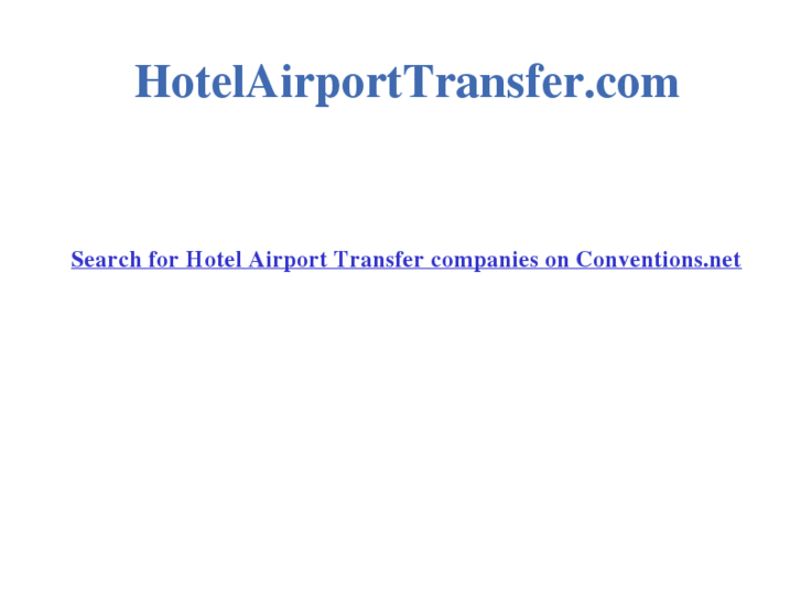 www.hotelairporttransfer.com