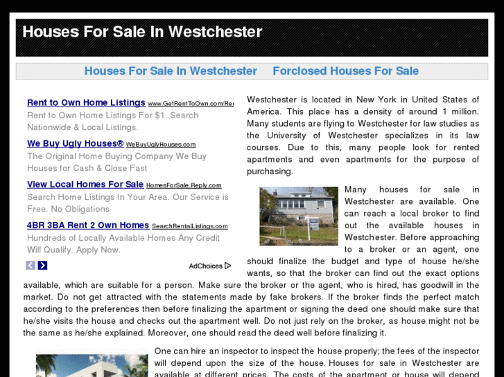 www.housesforsaleinwestchester.com