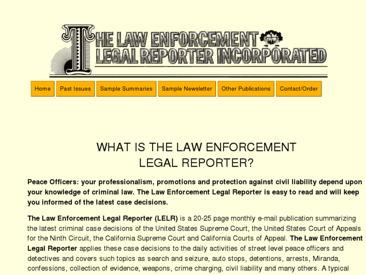 www.lawenforcementlegalreporter.com