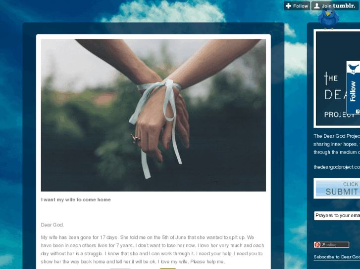 www.thedeargodproject.com