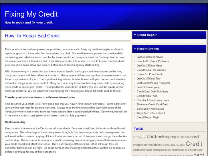 www.fixingmycredit.net