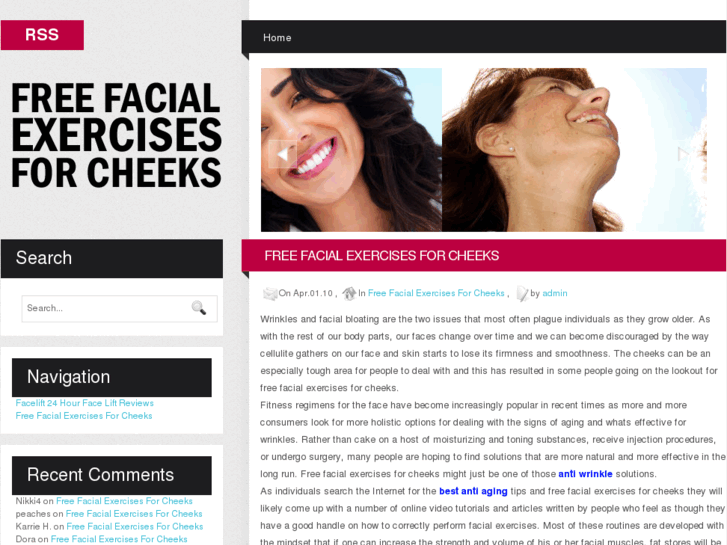 www.freefacialexercisesforcheeks.com