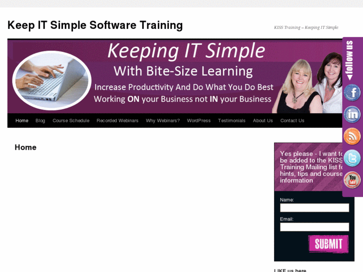 www.keepitsimplesoftwaretraining.com