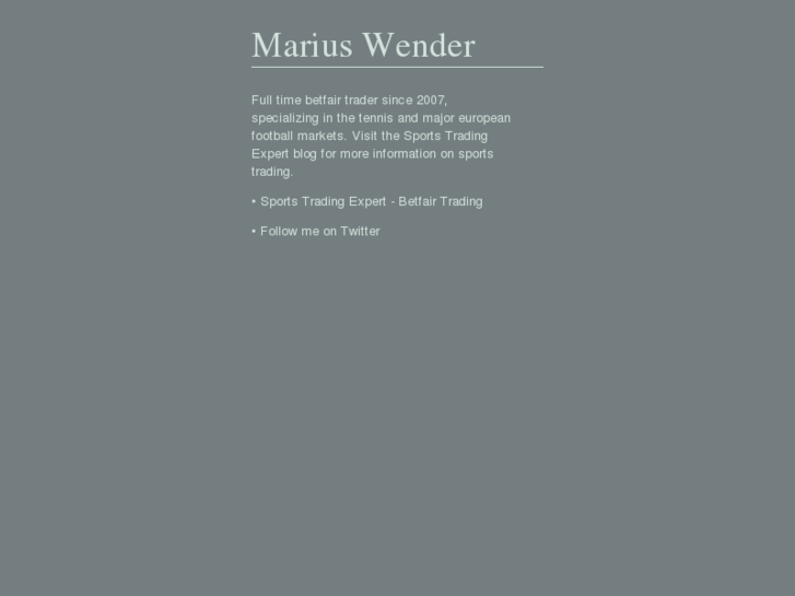 www.mariuswender.com