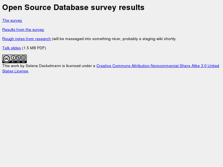 www.ossdbsurvey.org