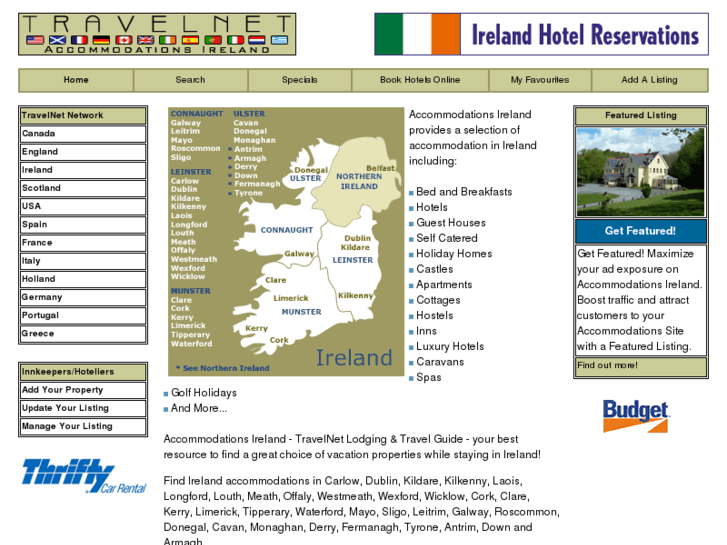 www.accommodationsireland.net