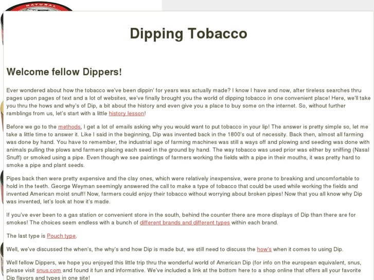 www.dippingtobacco.net