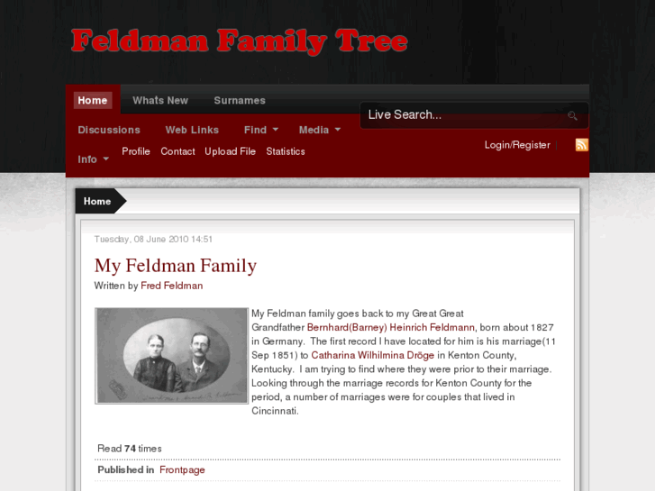 www.feldmanfamilytree.com