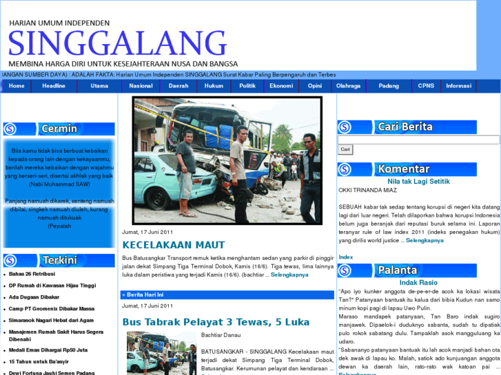 www.hariansinggalang.co.id