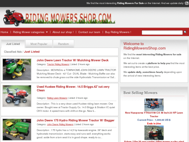 www.ridingmowersshop.com