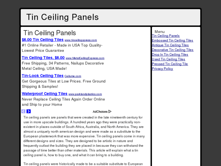 www.tin-ceiling-panels.com