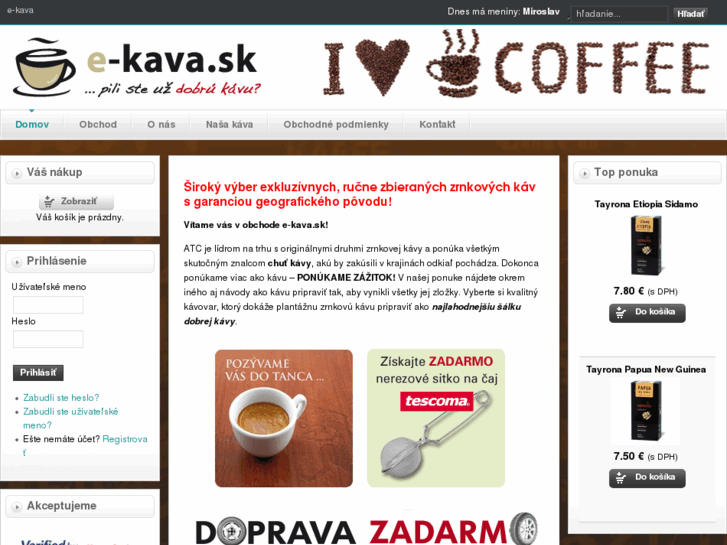 www.e-kava.sk