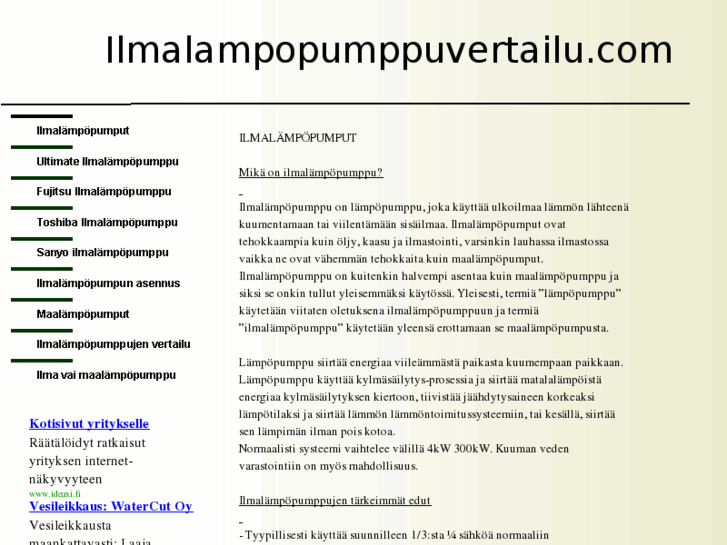 www.ilmalampopumppuvertailu.com