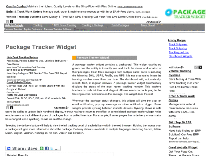 www.packagetrackerwidget.com