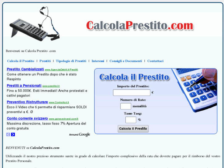 www.calcolaprestito.com