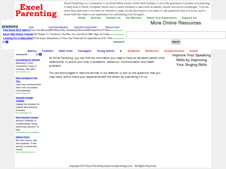 www.excelparenting.com