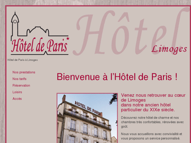 www.hoteldeparis-limoges.com