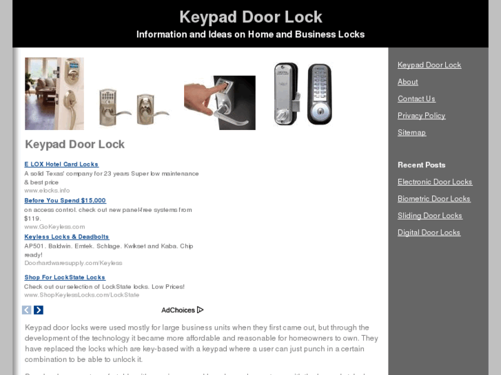 www.keypaddoorlock.net