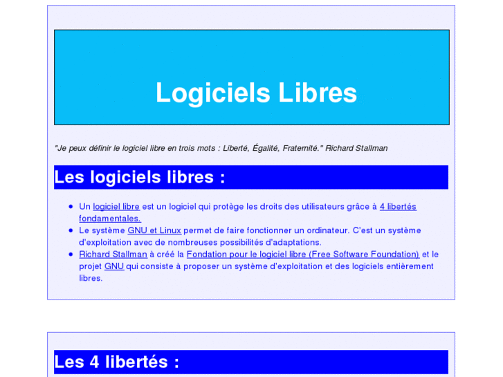 www.logiciel-libre.info