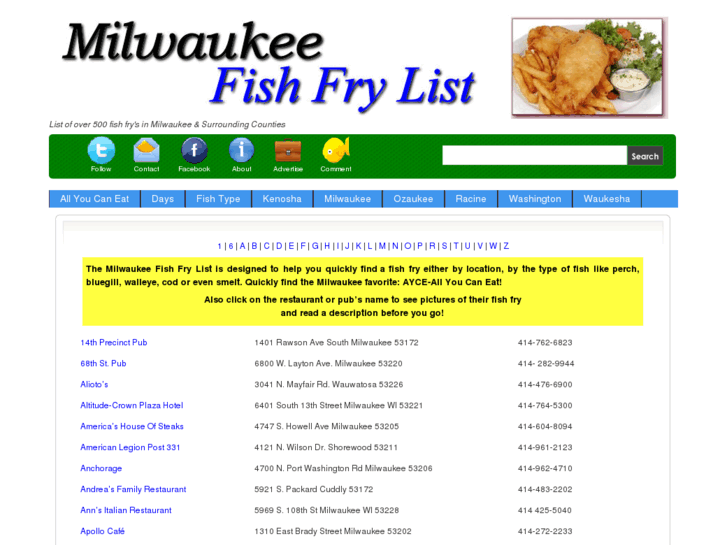 www.milwaukeefishfrylist.com