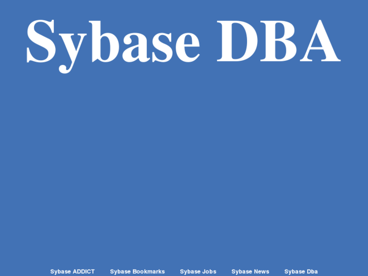 www.sybase-dba.net