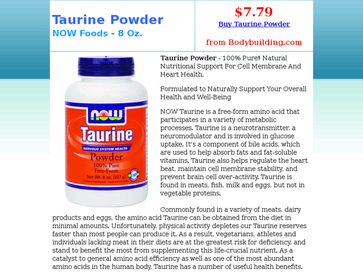 www.taurinepowder.com