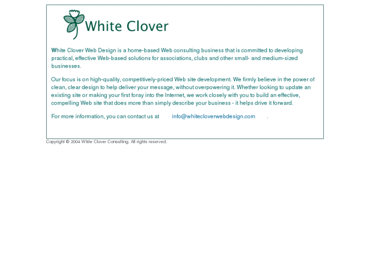 www.whitecloverwebdesign.com