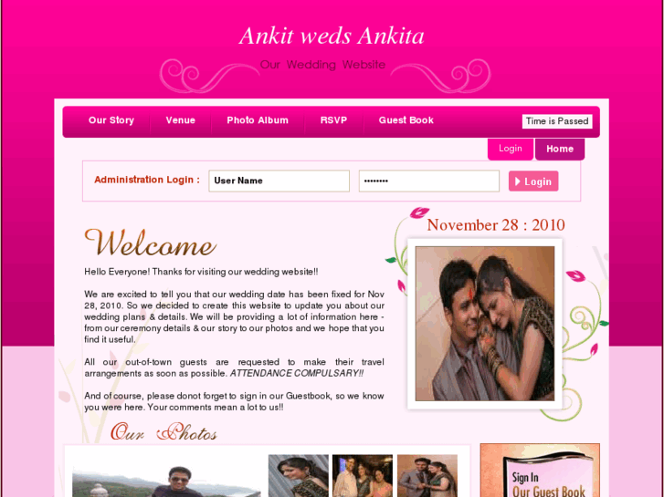 www.ankit-ankita.com