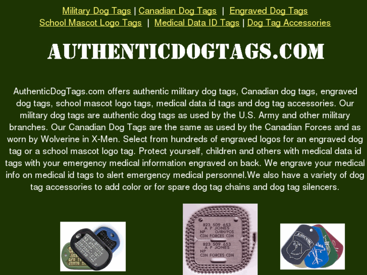 www.authenticdogtags.com