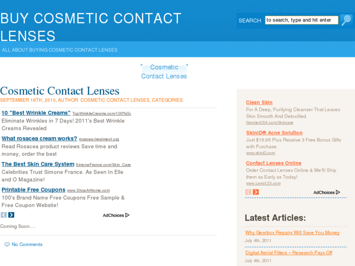 www.buycosmeticcontactlenses.com