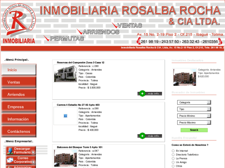 www.inmobiliariarosalbarocha.com