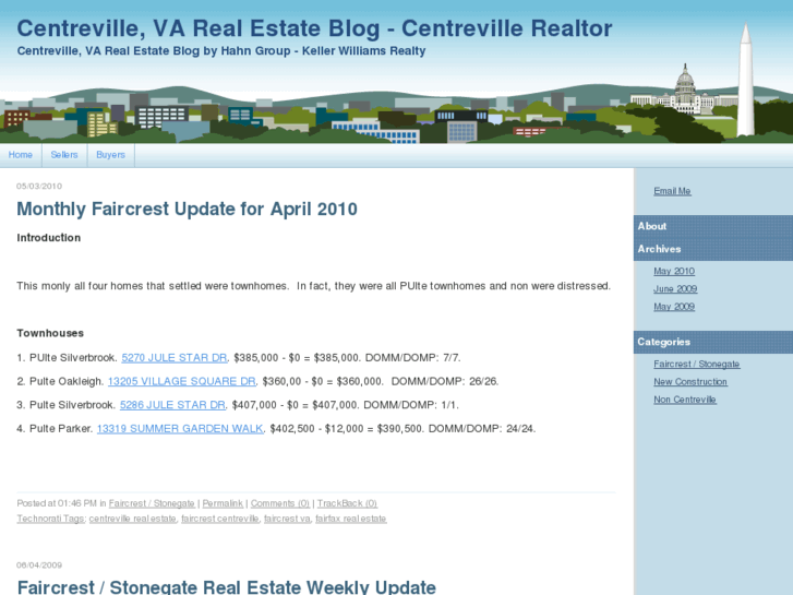 www.centrevillerealestateblog.com